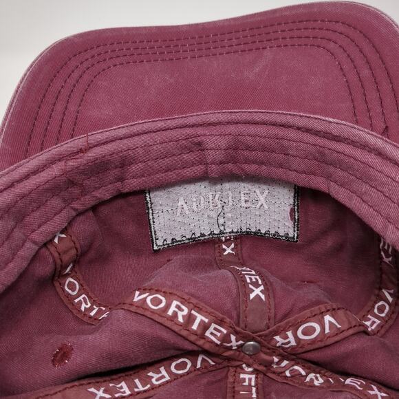 Vortex USA Slideback Baseball Hat Red One Size Adjustable Vent Holes - Picture 8 of 9